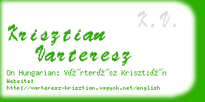 krisztian varteresz business card